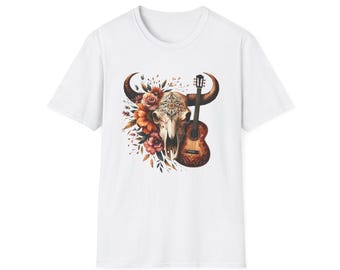 Western Skull Unisex Soft style T-Shirt