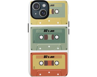 Retro Cassette Tapes Tough Magnetic Case | 80s Jam Phone Cover