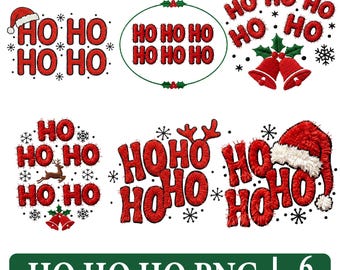 Ho Ho Ho PNG Bundle, Ho ho ho Santa Png, Ho Ho Ho Christmas Png, Christmas Sublimation, Digital Download
