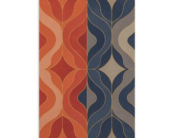 Duality Pattern Two Frequencies Tarjeta Artística de San Valentín Diseño Abstracto Moderno