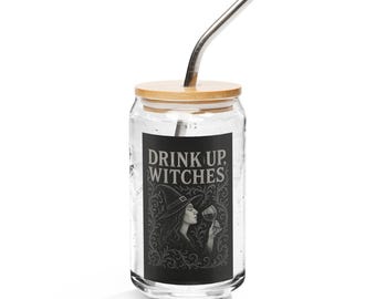 Vaso con forma de lata para beber, diseño funcional de Halloween de Witches Studio