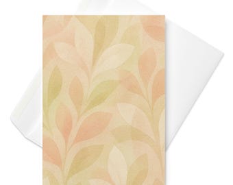 Tarjeta de San Valentín Botanical Whisper Petal Syntax Diseño Botánico Moderno