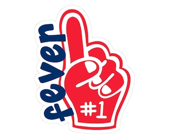 Pegatina de Indiana Fever / Pegatina de espuma para dedo #1 del equipo / WNBA