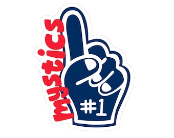 Pegatina de Washington Mystics / Pegatina de espuma para dedo n.° 1 del equipo / WNBA