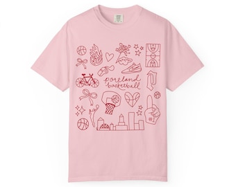 Camiseta con diseño de baloncesto del Portland Fire / Comfort Colors / WNBA