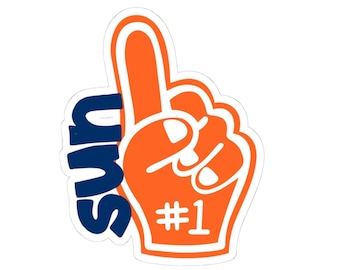 Pegatina Connecticut Sun / Pegatina de espuma para dedo #1 del equipo / WNBA