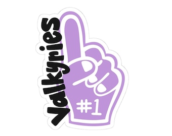 Pegatina Golden State Valkyries / Pegatina de espuma para dedo #1 del equipo / WNBA