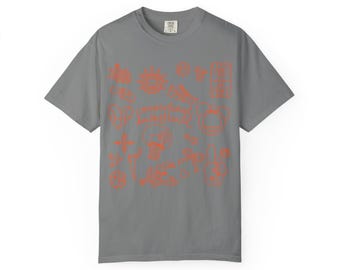 Camiseta Connecticut Sun Basketball Doodle / Comfort Colors / WNBA
