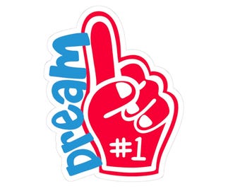 Pegatina de Atlanta Dream / Pegatina de espuma para dedo #1 del equipo / WNBA