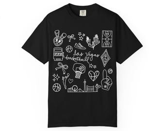 Camiseta con diseño de los Las Vegas Aces de baloncesto / Comfort Colors / WNBA