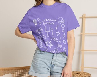 Baltimore Football T-shirt | Comfort Colors | Doodle Design Shirt