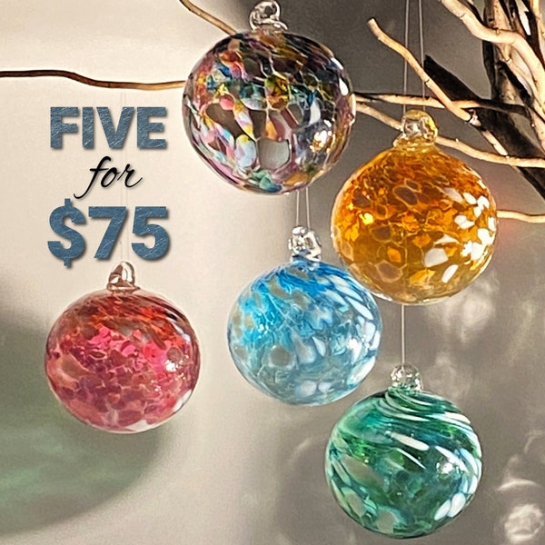 Hanging Glass Balls Etsy