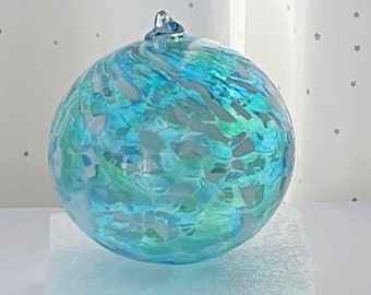 Large Seafoam Glass Ball