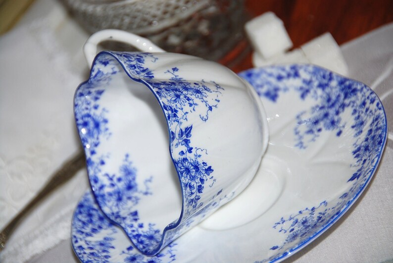 Beautiful Shelley Dainty Blue Fine bone China tea Etsy