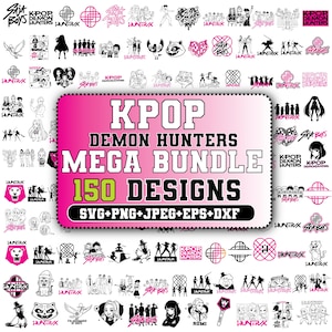 Kpop Demon Hunter Svg,Saja Boy Svg,Huntrix svg,Demon Hunters Inspired Svg,Cat And Bird Png,Kpop Idol Group,kpop svg,Cricut & silhouette
