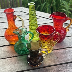 BLENKO アンバーガラス フラワーベース 花瓶 ヴィンテージ アメリカ家具 Amberina Blenko Vase - Etsy
