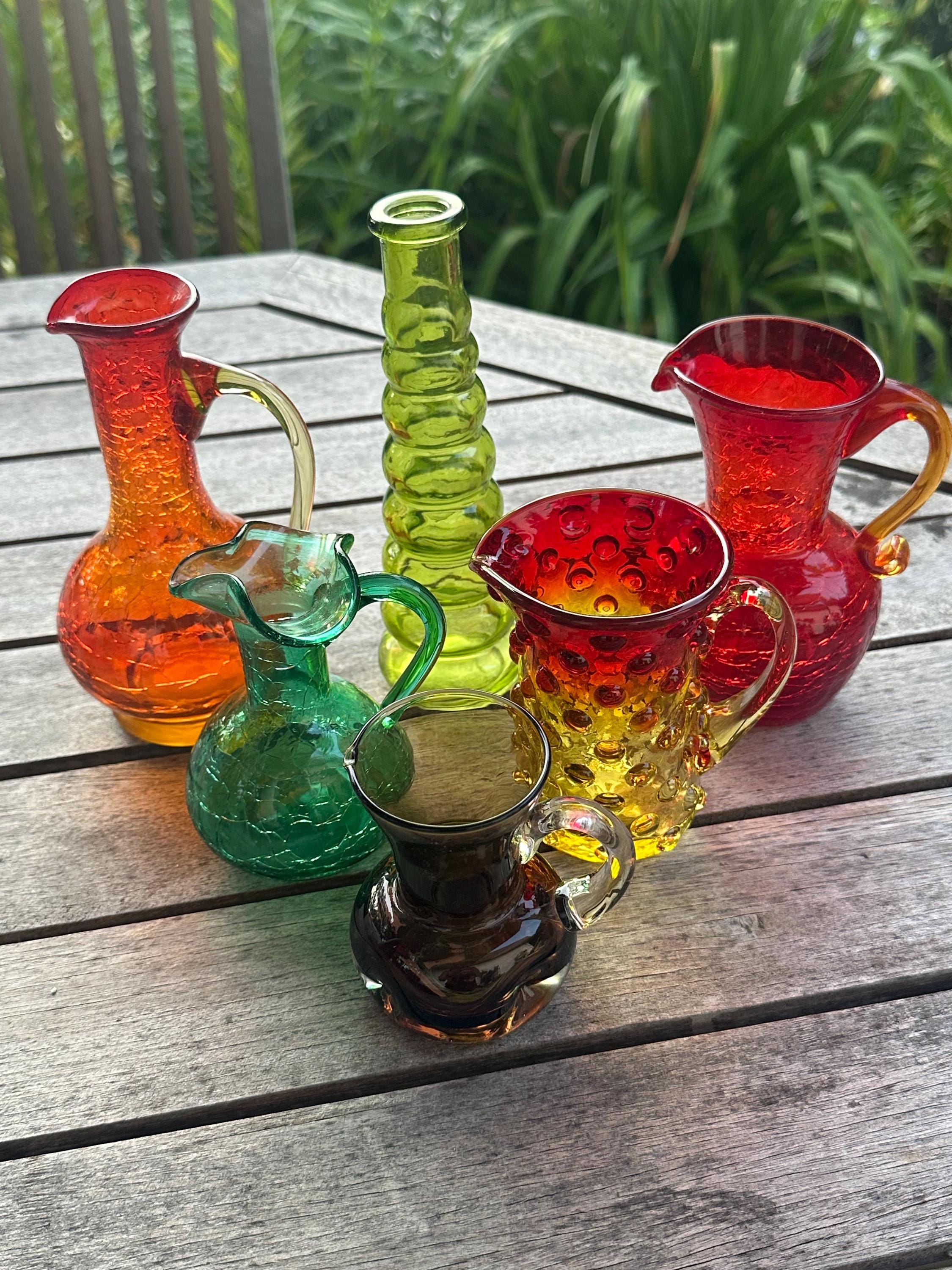 Amberina Blenko Vase - Etsy