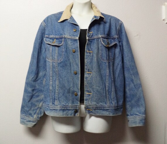 lee denim jacket corduroy collar