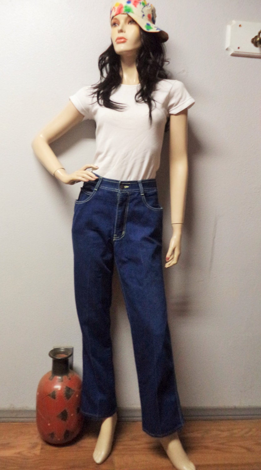 Vintage 80's Rene De France High Waisted Blue Denim Jeans - Etsy