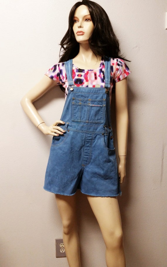 80s overalls shorts
