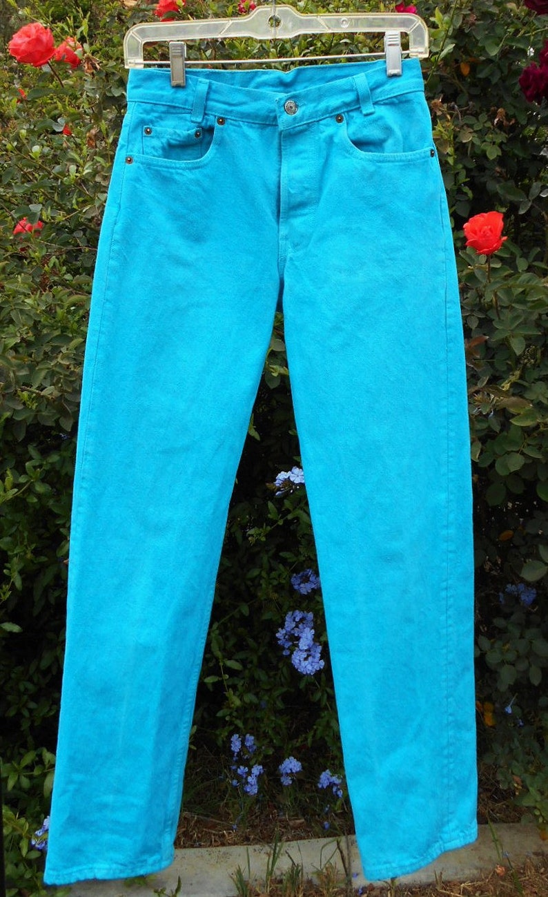 womens turquoise jeans