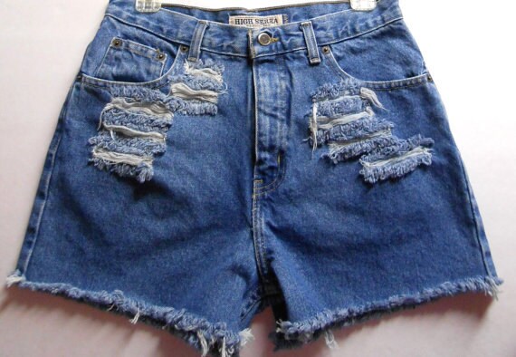 high waisted shorts 80s