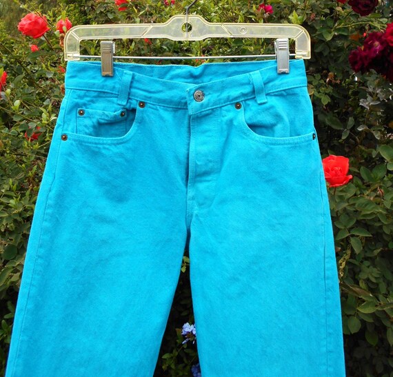 turquoise levis 501