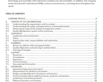 ISO 9001:2015 Quality Management System Template | Complete QMS Manual | Editable Word Document for Business Compliance