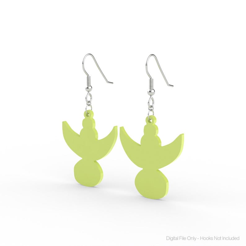 25 Abstract Earring STL Files: 3D Print Ready Digital Files image 2