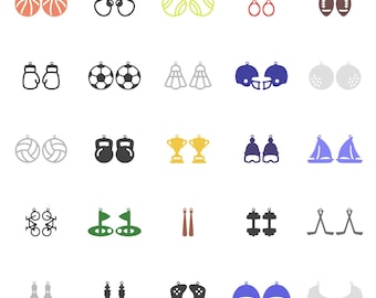 25 Sports-Themed Earrings STL File Collection: 3D Print Jewelry Designs