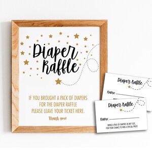 Diaper raffle printable ticket,diaper raffle sign and cards printable,baby shower games,diaper raffle game,twinkle little star diaper raffle