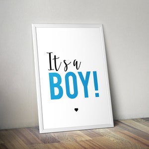 Es ist ein Junge-Zeichen, es ist ein Junge-Baby-Dusche, Geschlecht offenbaren Dekoration, es ist ein Junge druckbar, Geschlecht offenbaren Zeichen, Baby-Dusche-Dekoration, es ist ein Junge Druck
