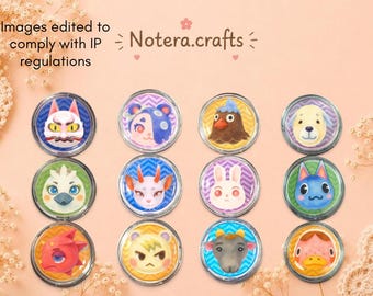 Pièces NFC personnalisées compatibles avec Animal Crossing: New Horizons | Jetons Amiibo faits main | Choisissez votre villageois | Accessoires pour Switch