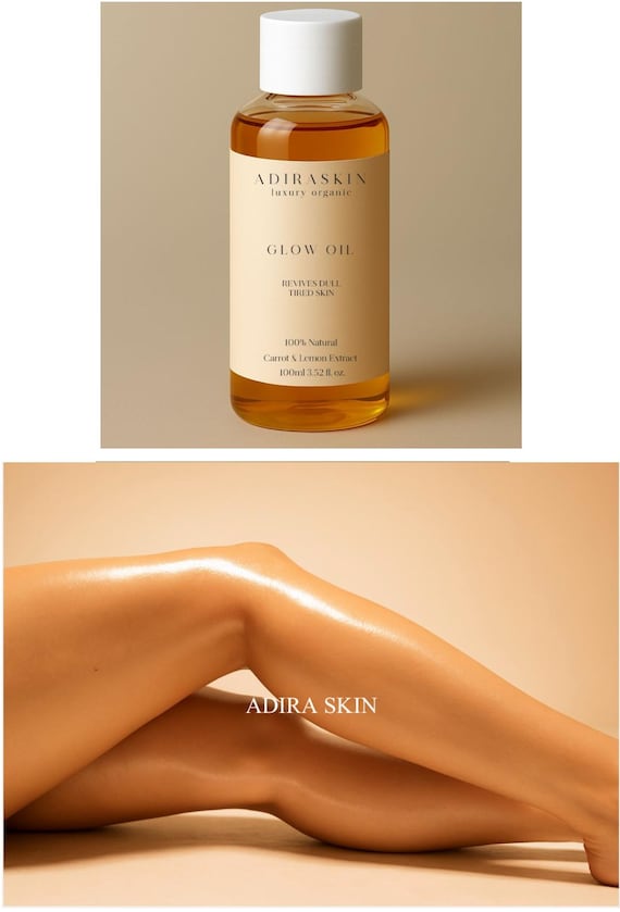 Glow oil with Carrot & Lemon extract, moisturiser, Face and body oil, spotless clear skin