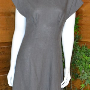 Ladies' Maxi Length Linen Dress, Handmade USA, AC Ashworth & Company custom colors and fabrics image 2