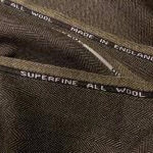 Mens Vest, herringbone in wool tweed, 100% acetate lined , AC Ashworth & Company formal wear, custom fit, two welt pockets, handmade in USA Lovat Herringbone