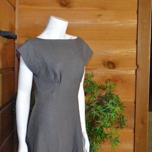 Ladies' Maxi Length Linen Dress, Handmade USA, AC Ashworth & Company custom colors and fabrics image 1