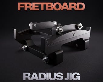 Gripbrädesradiejigg för gitarr och bas, Halsgreppbrädesfräs, Verktyg för gitarrinstrument, Svart