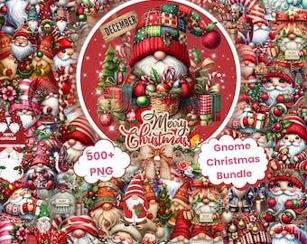 Wichtel PNG Mega Bundle: 500+ Weihnachtszwerge Clipart, Weihnachtsurlaub Sublimationsdesigns(Digitaler Download)