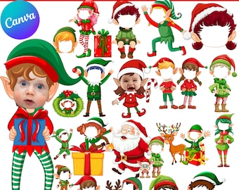 Elf Photo Frames: 75+ Christmas add your own designs (Digital Download)