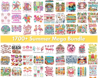 1700+ Summer Png Bundle, Summer vibes png, Summer Sublimation, Tropical Beach Shirt, Trendy Strip png, Retro summer png, Summer Coquette png
