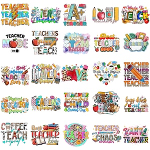 2000+ Teacher's Day Png Bundle, Teacher appreciation png, Teacher life Sublimation, Retro Best Teacher Ever, Teach png, Teacher mega bundle image 9