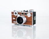 WOOD Argus C3 - Rangefinder Camera Restored In Mahogany film 35mm slr canon nikon polaroid diana image photo photography nikon vintage retro