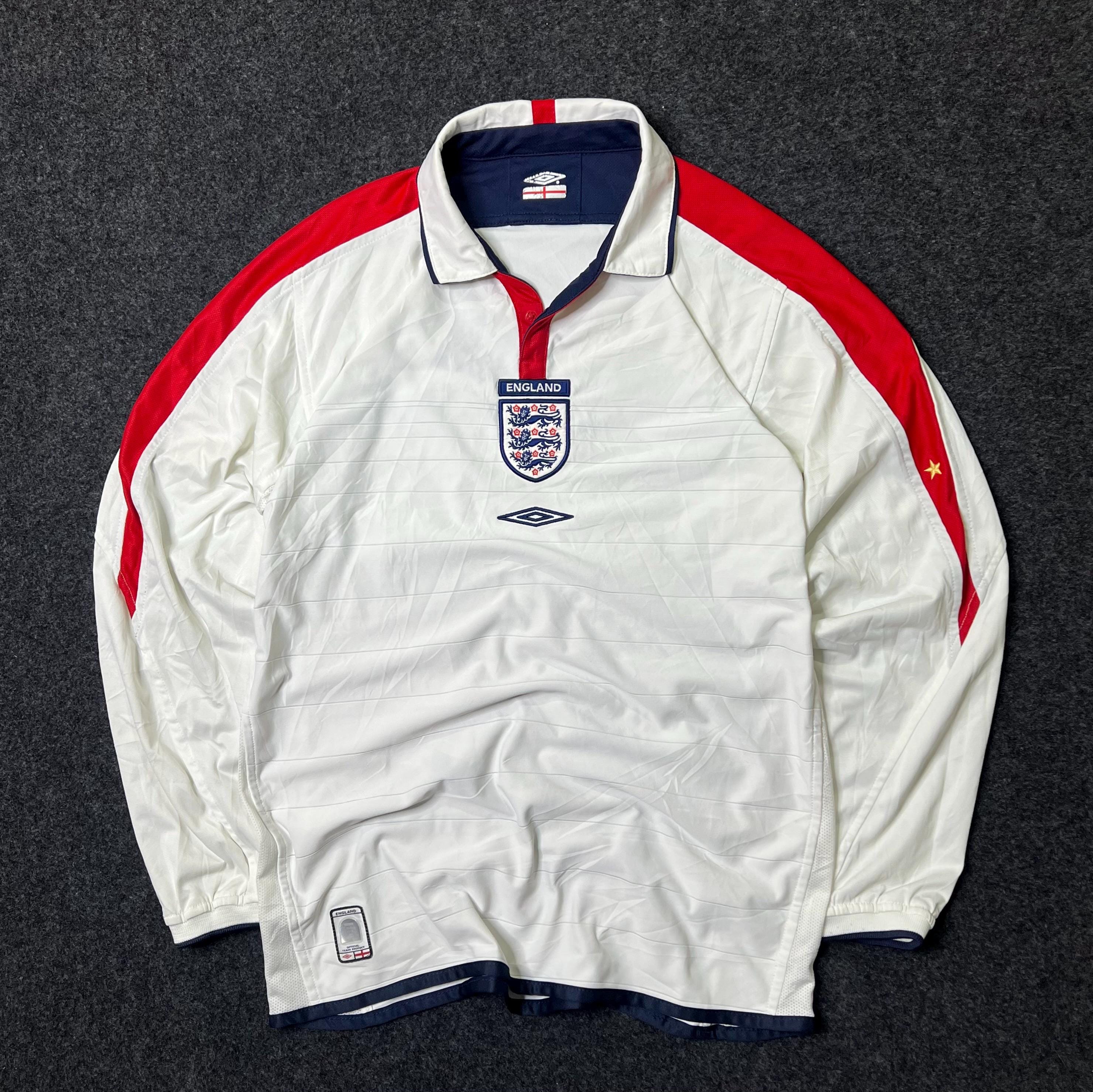 Vtg Umbro England 2003 Reversible Rare Long Sleeve Football Soccer 