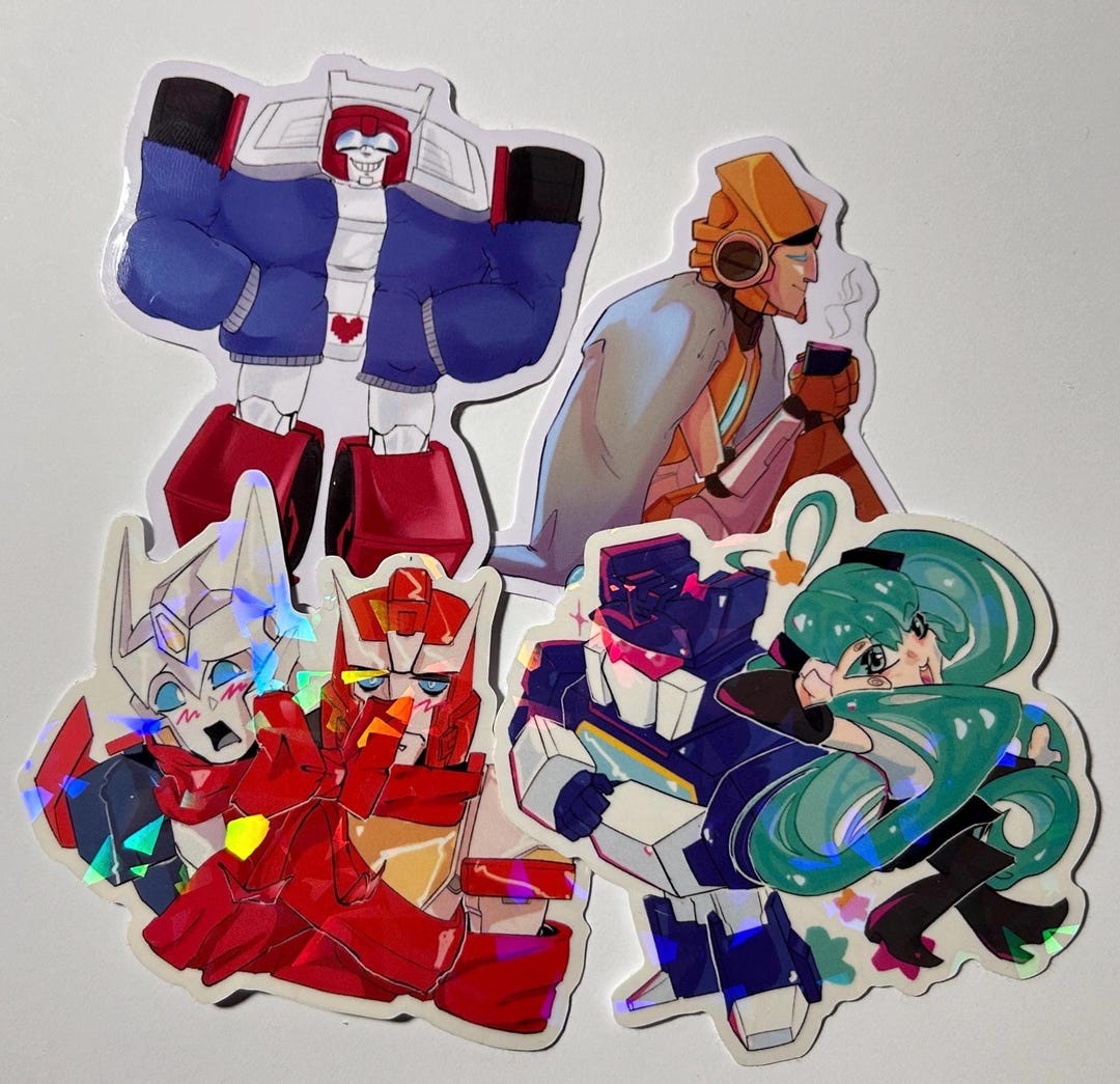 Transformers MTMTE/IDW/G1 Die Cut Stickers - Dratchet, Swerve, Rung, - Etsy