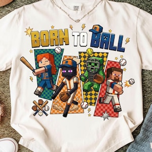 Born to Ball PNG, Retro Baseball Softball PNG, Baseball Gamer Team, Game Day Design, Gamer Characters, Baseball Team png, Baseball Mom Png,