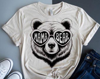 Mama Bear Shirt Mothers Day Gift Cute Bear Mom Tee Funny Mom Shirt Trendy Mom Gift Graphic T Shirt for Women