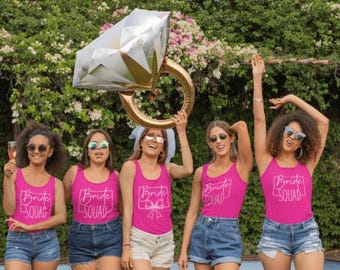 Bride Tribe Tank Tops, Matching Bachelorette Tanks, Bride Crew Shirts, Bridesmaid Tank Top, Cruise Bachelorette Outfit, Bridal Party Gift
