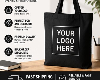 Custom Tote Bag with Print, Personalized Mama Tote, Bulk Order Custom Bags, Logo Tote Bag, Gift Bag for Events