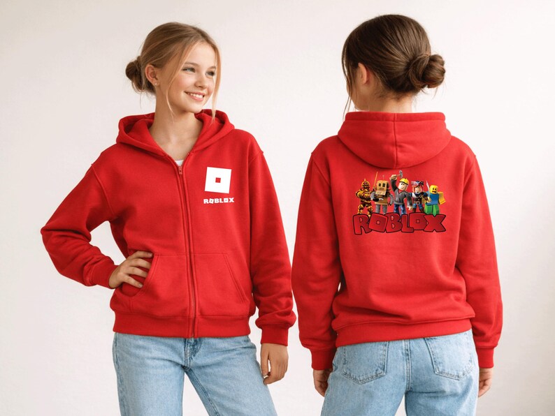 Roblox Youth Full Zip Hoodie image 3